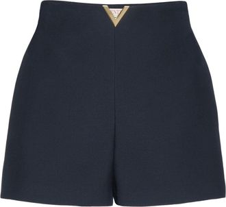 Valentino Garavani Crepe Couture tailored shorts - women - Virgin Wool/Silk/Silk - 36 - Blue