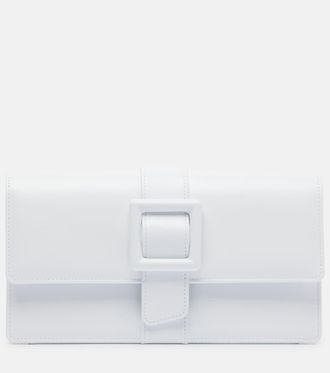 Manolo Blahnik Maygot leather clutch