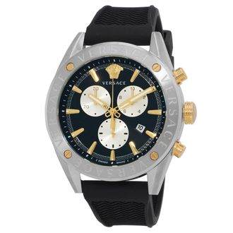Versace V-Chrono Chronograph Quartz Black Dial Mens Watch VEHB00119
