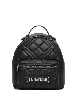 Love Moschino quilted top-handle backpack - women - Leather - One Size - Black