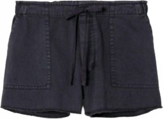 Re/Done Womens Beach Short In Black