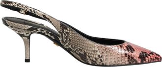 Dolce & Gabbana Slingback Hakken - Dames - Pumps - Veelkleurig - 36 EU - Leer - Schoenen