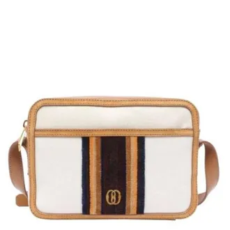 Bally Canvas and Leather Gare Crossbody Bag