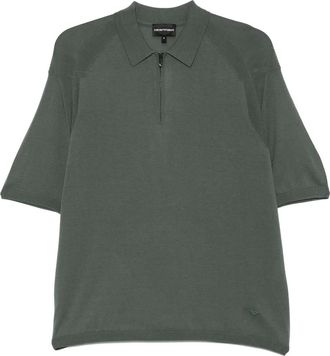 Emporio Armani Polo in maglia fine - Verde