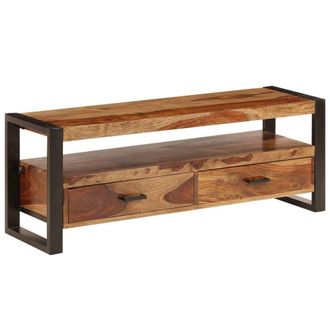 vidaXL TV Cabinet 47.2x13.8x17.7 Solid Sheesham Wood, 247403