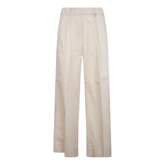 Myths Wide Trousers, female, Beige, Size: 2XS Elasticated Wide-Leg Trousers