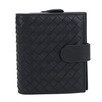 Bottega Veneta Black Leather Wallet (Bi-Fold) (Pre-Owned)