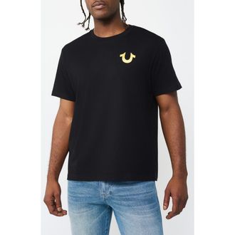 True Religion Marker Script Buddha Graphic T-Shirt in Jet Black at Nordstrom Rack, Size Xxx-Large