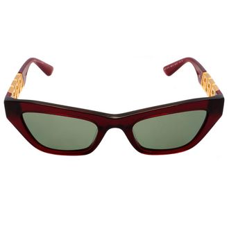 Versace Green Cat Eye Ladies Sunglasses VE4419 388/2 52