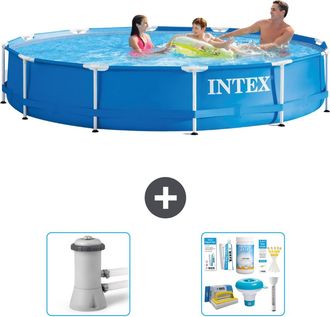 Intex Piscina Con Estructura Redonda - 366x76 Cm - 5-piezas S21341