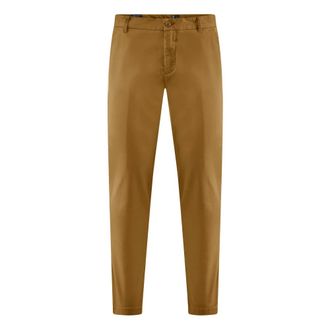 Bomboogie Pantaloni chino in gabardina - - Trousers - Uomo - Marrone - W34