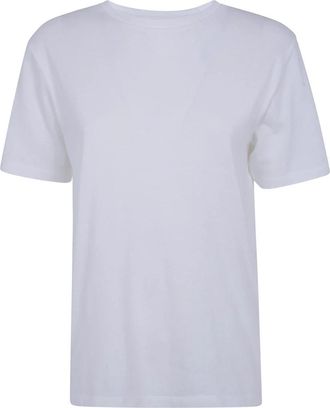 Khaite Mae T-shirt met korte mouwen - Dames - T-shirts - Wit - XS - Katoen - Tops