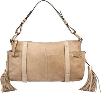 Givenchy Pre-owned Leren Schoudertas - Dames - Vintage Schoudertas - Beige - ONE Size - Leer - Vintage