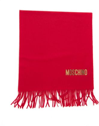 Moschino Sciarpa classica Rosso Moschino Donna