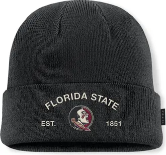 Nike Florida State 2025 Military Appreciation Nike Mens College Cuffed Beanie in Black | NC3600AFTN-6JR