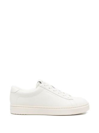 Emporio Armani White Leather Sneakers
