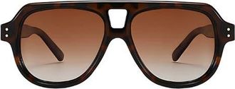 Fifth and Ninth Ender 53mm Polarized Aviator Sunglasses in Torte /Brown at Nordstrom