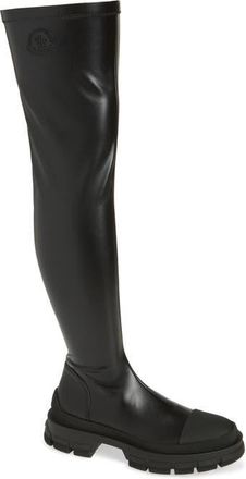 Moncler Hevea Over the Knee Boot in Black at Nordstrom, Size 8.5Us