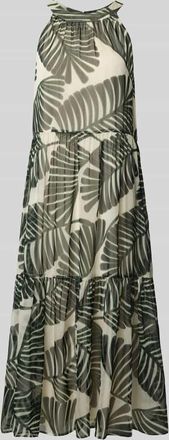 Christian Berg Relaxed Fit Midikleid mit floralem Allover-Print in Sand, Gr&ouml;&szlig;e 34