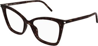 Saint Laurent SL 386 Cat-Eye Montuur - Dames - Brillen - Bruin - 55 MM - Accessoires