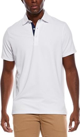 Tailorbyrd Tailorbyrd Micro Grid Textured Performance Polo Shirt