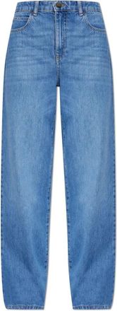 Emporio Armani High-waisted Jeans - Dames - Loose Fit Jeans - Blauw - W26 - Denim - Jeans