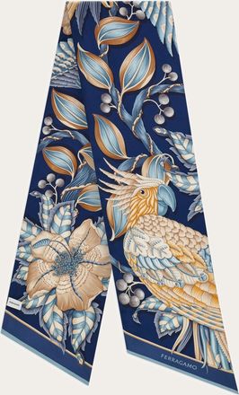 Ferragamo Women Parrots print bandeau Blue