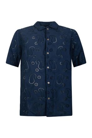 MC2 Saint Barth Subtle Paisley Patterned Short-Sleeved Shirt