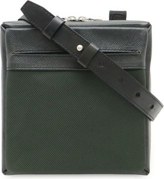 Louis Vuitton Taiga Ardoise Leather Canvas Shoulder Bag (Pre-Owned)