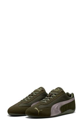 Puma Speedcat Premium Sneaker in Dark Olive/Matte Silver at Nordstrom, Size 9