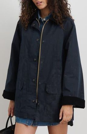 Alex Mill Madison Waxed Cotton Jacket in Navy at Nordstrom Rack, Size X-Large