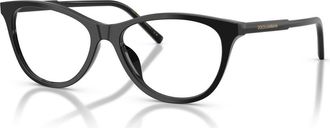 Dolce & Gabbana 53mm Cat Eye optical glasses in Black at Nordstrom