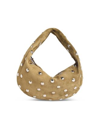 Khaite Olivia Hobo Tasche aus schlammgr&uuml;nem Wildleder