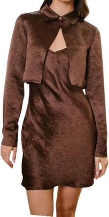 Maude Sophie Dress In Brown