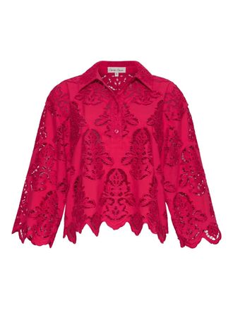 Cara Cara Erica scalloped shirt - Rood