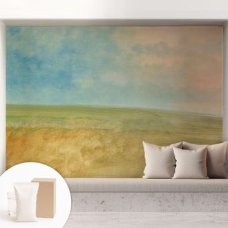 Tulup Carta Da Parati - Fotomurale In Vlies - Per Decorazione Pareti - Per La Cucina Camera Da Letto Per La Soggiorno Campi Pastello 208x146 Cm