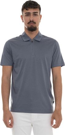HUGO BOSS H-Paras Short Sleeve Polo Shirt - Heren - Polos - Blauw - L - Katoen - Tops