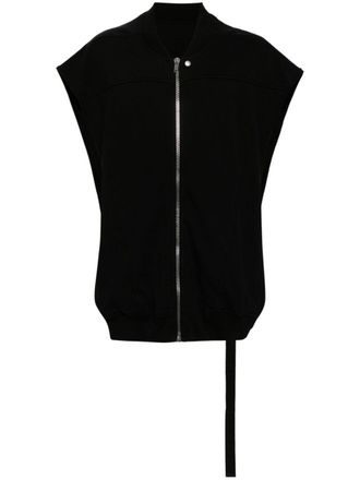 Rick Owens sleeveless zip-up cotton jacket - men - Cotton - S - Black