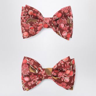 BONPOINT Hair clips with bow in Liberty fabric