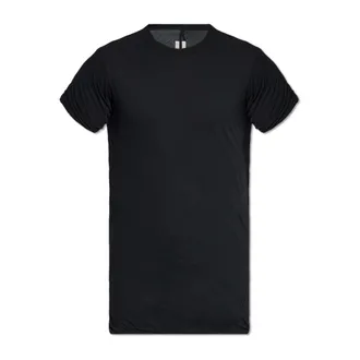 Rick Owens T-Shirts, male, Black, Size: S Double T-Shirt