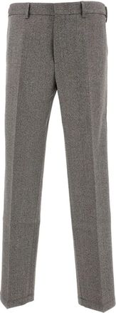 Cellar Door pressed-crease wool trousers - Grey