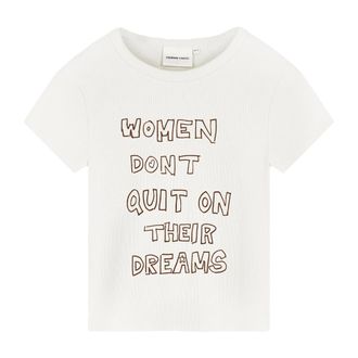 Fabienne Chapot Camiseta Gwen Slogan - Tops - Mujer - Blanco - XL