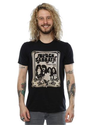 Black Sabbath Mens World Tour T-Shirt Large Black