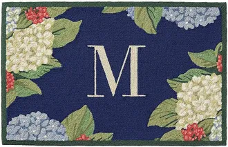 Frontgate Hydrangea Garden Monogrammed Door Mat - 36 x 72, Non-Monogrammed - Frontgate