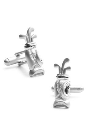 Cufflinks Inc. Golf Bag Cuff Links in Silver at Nordstrom