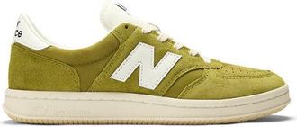 New Balance Mens T500 in Green/White Leather, size 9.5