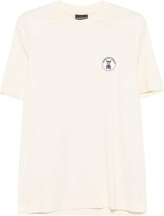 Emporio Armani Off White Logo T-Shirt