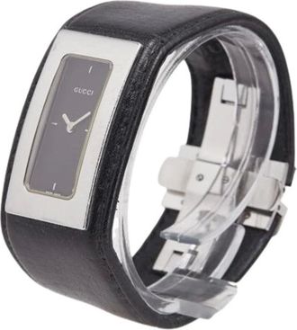 Gucci Pre-owned Watches, female, Black, Size: ONE SIZE Pre-owned Stainless Steel Watch