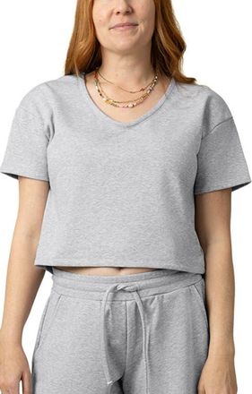 Kindred Bravely French Terry Nursing T-shirt in Grey Heather at Nordstrom, Size X-Large