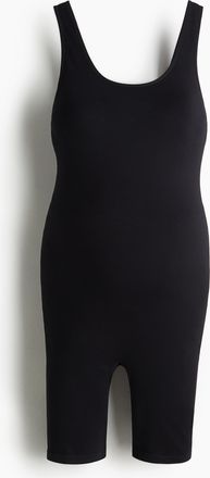 H&M MAMA Nahtloser Umstandsbody - Schwarz